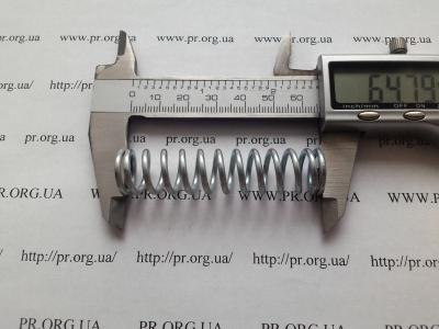 Пружина стиснення 2 х 15 х 64,5 (Артикул: S9054)