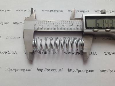 Пружина стиснення 2 х 15,2 х 61,5 (Артикул: S9055)