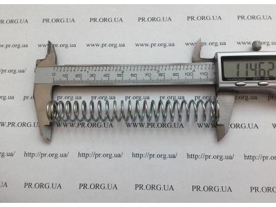 Пружина стиснення 1,6 х 15 х 114,5 (Артикул: S9068)