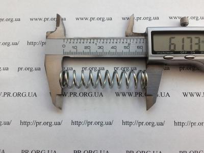 Пружина стиснення 1,6 х 13,8 х 61,8 (Артикул: S9081)