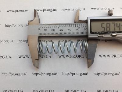 Пружина сжатия 1,5 х 15 х 58,5 (Артикул: S9086)