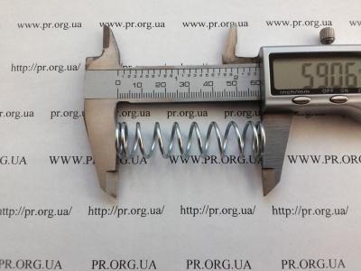 Пружина стиснення 1,5 х 15 х 59 (Артикул: S9087)