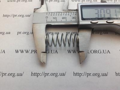 Пружина стиснення 1 х 12,7 х 31 (Артикул: S9122)