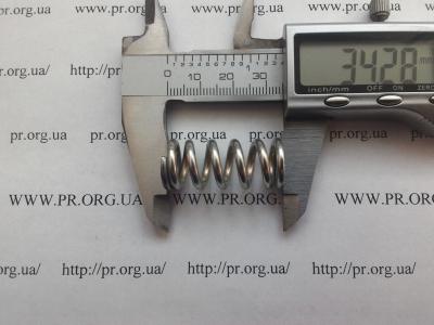 Пружина стиснення 2,5 х 14,8 х 34 (Артикул: S9128)