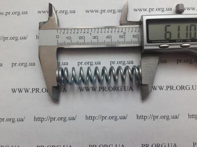 Пружина стиснення 2 х 13,2 х 61 (Артикул: S9133)