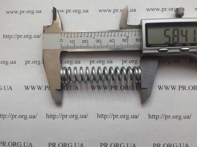 Пружина сжатия 2 х 12,4 х 58,5 (Артикул: S9139)