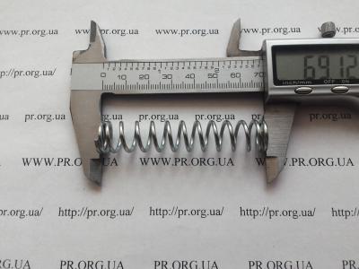 Пружина стиснення 1,6 х 13,4 х 69 (Артикул: S9143)