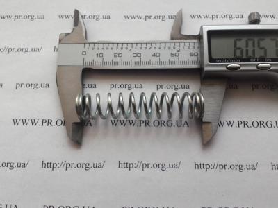 Пружина стиснення 1,6 х 13,3 х 60,5 (Артикул: S9145)