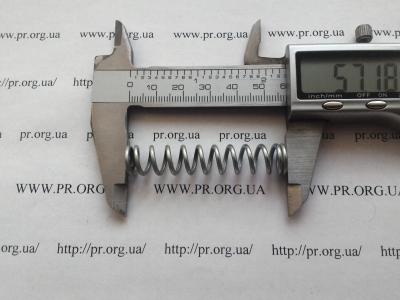 Пружина сжатия 1,6 х 11 х 57 (Артикул: S9151)