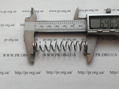 Пружина сжатия 1,5 х 12,5 х 64,5 (Артикул: S9152)
