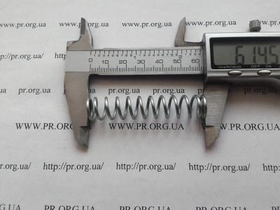 Пружина стиснення 1,5 х 12,5 х 61,5 (Артикул: S9155)