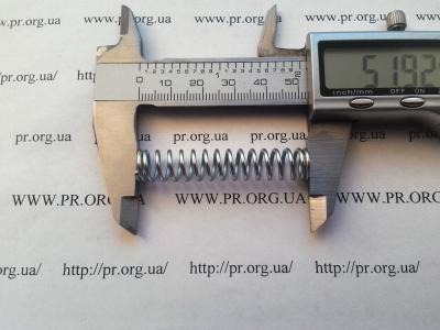 Пружина стиснення 1,3 х 10 х 52 (Артикул: S9182)