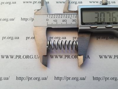 Пружина стиснення 1,3 х 10 х 30,7 (Артикул: S9183)