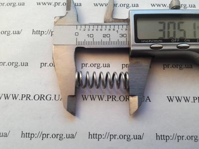 Пружина стиснення 1,3 х 10 х 32 (Артикул: S9184)