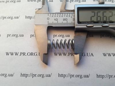 Пружина стиснення 1,3 х 10,2 х 26,5 (Артикул: S9187)