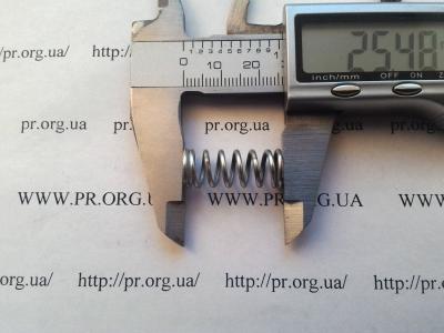 Пружина стиснення 1,3 х 10 х 25,5 (Артикул: S9189)