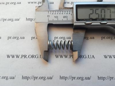 Пружина стиснення 1,3 х 10 х 25 (Артикул: S9191)