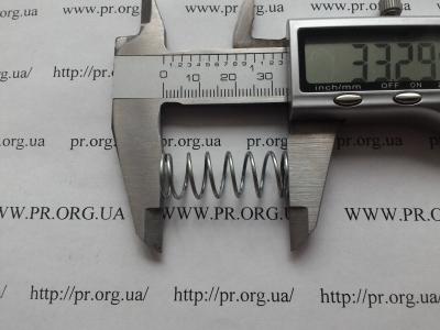 Пружина сжатия 1 х 12,3 х 33,2 (Артикул: S9217)