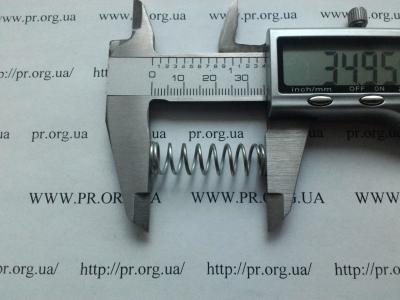 Пружина сжатия 1 х 10 х 35 (Артикул: S9236)