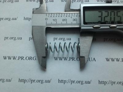 Пружина сжатия 1 х 10 х 32 (Артикул: S9239)
