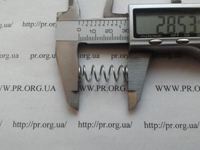 Пружина сжатия 1 х 10 х 28,5 (Артикул: S9241)
