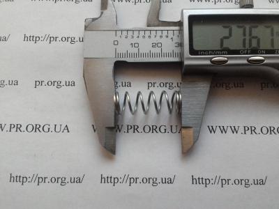 Пружина стиснення 1 х 10 х 27,5 (Артикул: S9244)