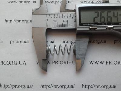 Пружина сжатия 1 х 10 х 26,5 (Артикул: S9246)