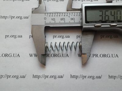 Пружина стиснення 1 х 9,8 х 36 (Артикул: S9249)