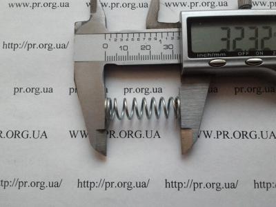 Пружина сжатия 1 х 9,8 х 32 (Артикул: S9252)