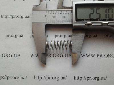 Пружина сжатия 1 х 9,4 х 25 (Артикул: S9255)