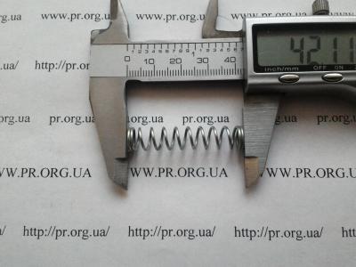 Пружина сжатия 1 х 8,6 х 42 (Артикул: S9257)
