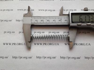 Пружина сжатия 1 х 7,8 х 61,8 (Артикул: S9258)