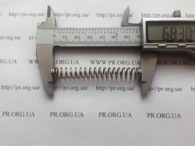 Пружина стиснення 1,2 х 9,3 х 68 (Артикул: S9403)