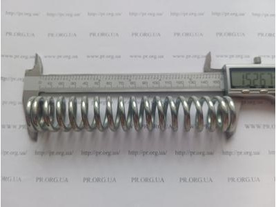 Пружина стиснення 4 х 27,7 х 152,5 (Артикул: S9574)