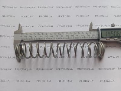 Пружина стиснення 2,5 х 27,5 х 145 (Артикул: S9589)