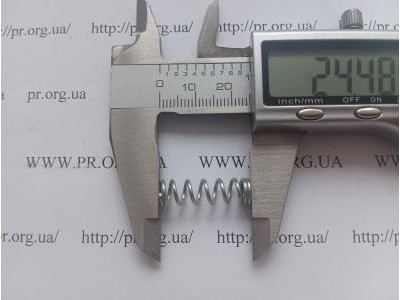 Пружина стиснення 1 х 7,2 х 24,5 (Артикул: S9698)