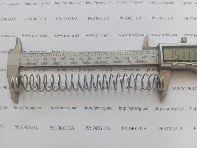 Пружина стиснення 1,5 х 18 х 151 (Артикул: S9736)