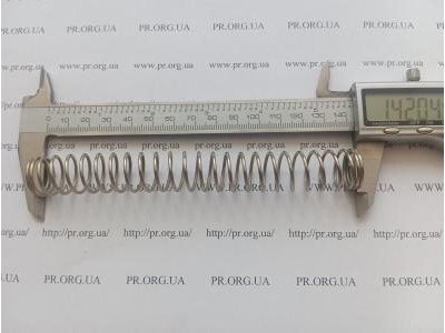 Пружина сжатия 1,5 х 18 х 142 (Артикул: S9738)