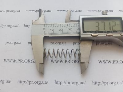 Пружина стиснення 1 х 9,8 х 37 (Артикул: S9739)