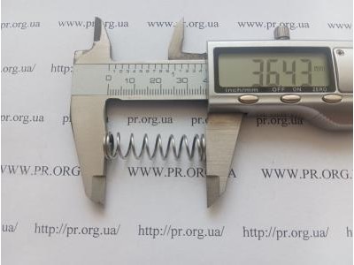 Пружина стиснення 1 х 9,5 х 36 (Артикул: S9740)