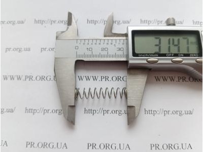 Пружина стиснення 0,6 х 7,2 х 31,5 (Артикул: S9864)