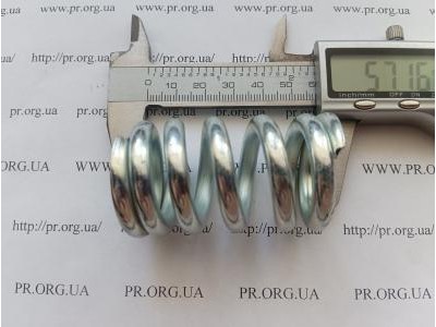 Пружина стиснення 6 х 34,5 х 57 (Артикул: S9871)